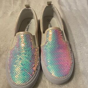 Cat & Jack Colorful Sequin Kids Slip-On Shoes